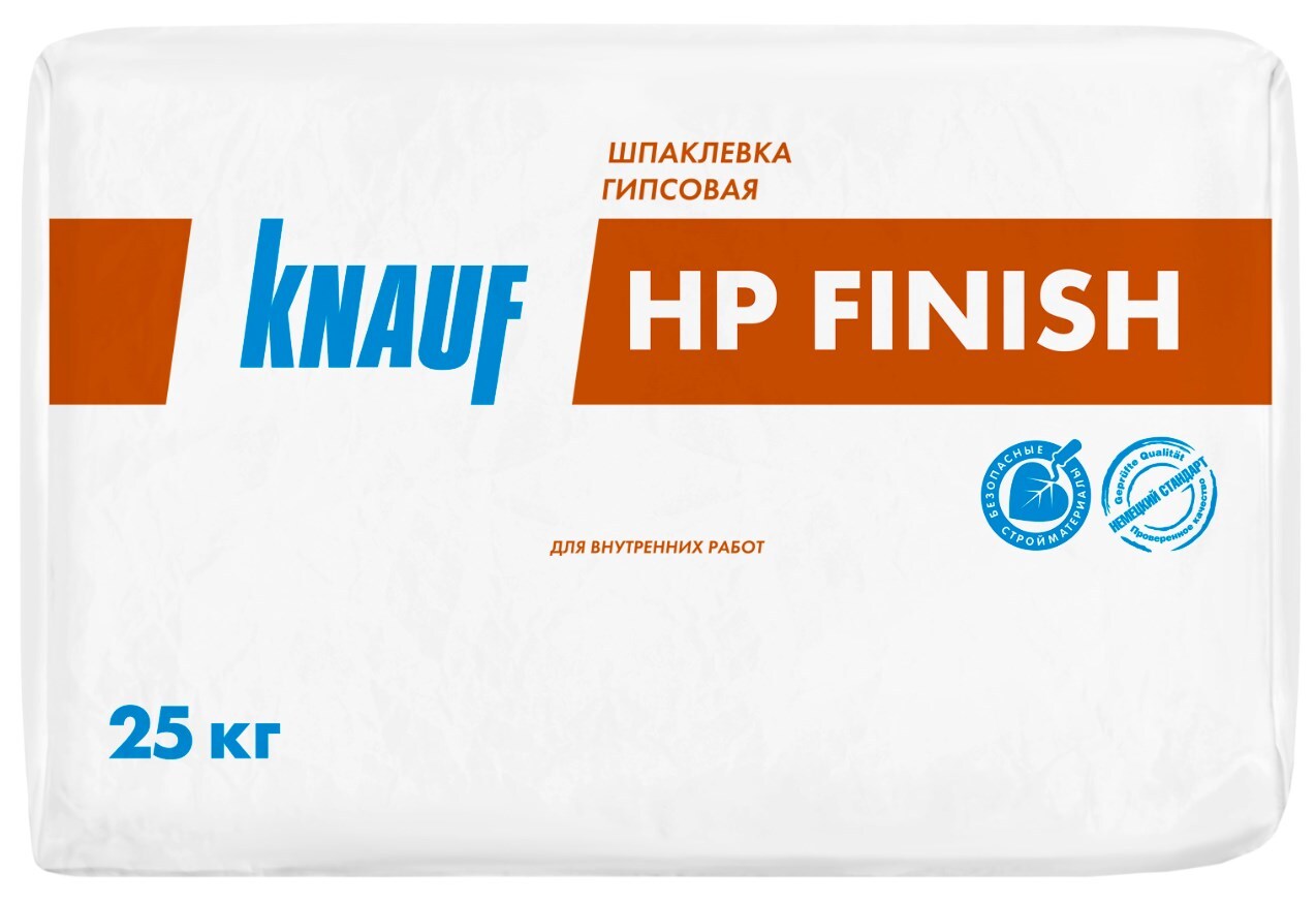 Шпаклевка гипсовая финишная KNAUF ХП ФинишHP Finish 25 кг — цена в Салавате,  купить в интернет-магазине, характеристики и отзывы, фото