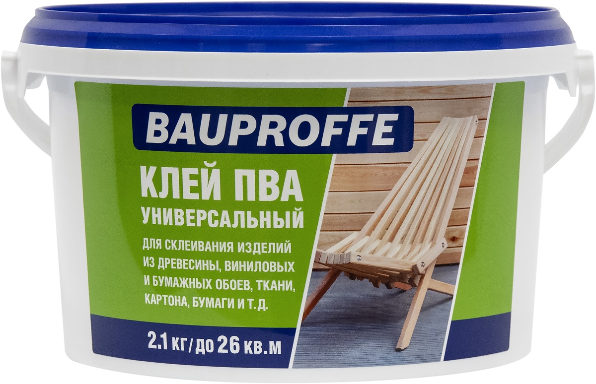 Клей ПВА BAUPROFFE универсальный 2,1 кг — цена в Салавате, купить в  интернет-магазине, характеристики и отзывы, фото