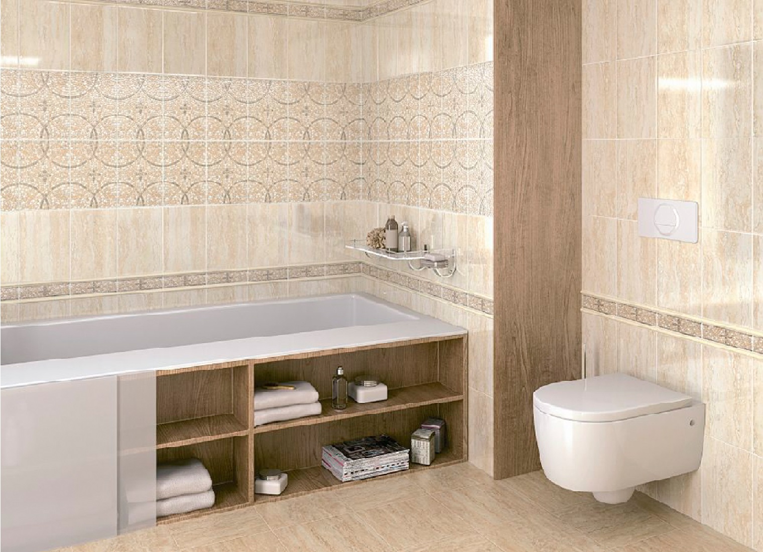 Плитка керамическая KERAMA MARAZZI Травертин 30,2х30,2 см коричневая купить  в Салавате по низкой цене - Стройландия